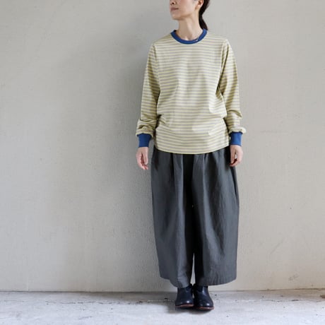 atelier naruse アトリエナルセ　コットンガウチョパンツ　cotton gaucho pants　#キャメル、チャコール　【送料無料】