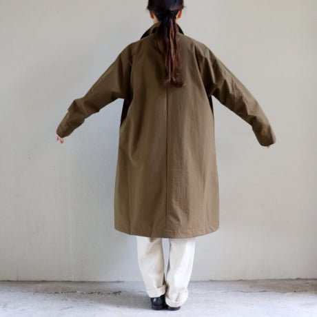 amne アンヌ　NYLON covered coat　カバーコート #Coyote 【送料無料】