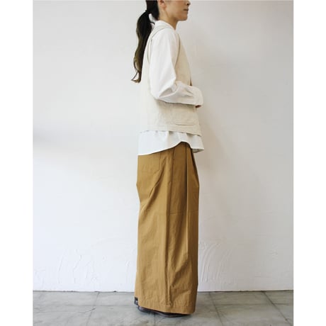 ASEEDONCLOUD アシードンクラウド　Sail cloth Jyunreika trouser #camel 【送料無料】