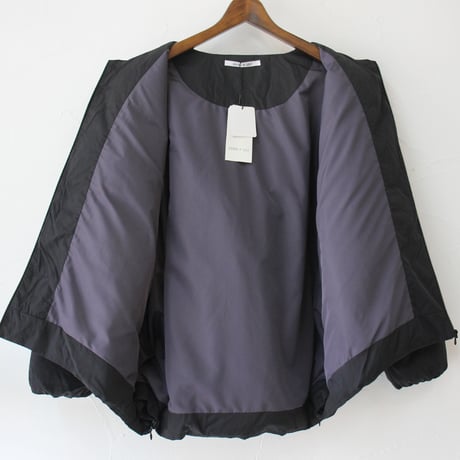 **またまたまた再入荷** LILOU + LILY リルアンドリリー　NO COLLAR DAWN JAKET　ノーカラーダウンジャケット　#ブラック、モカブラウン