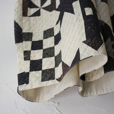 ASEEDONCLOUD アシードンクラウド　Map quilt print Study uniform dress #off white 【送料無料】