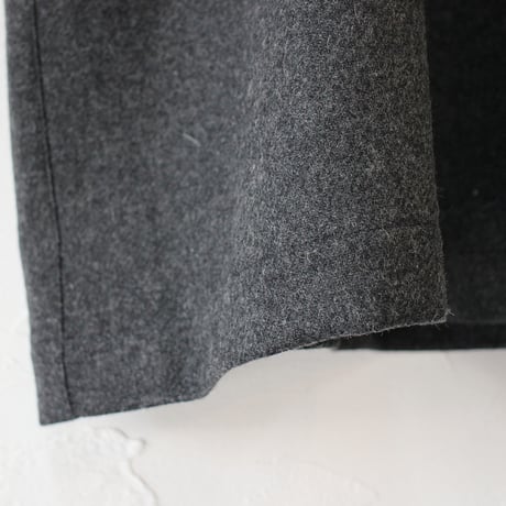 **再入荷** Linenya リネンヤ　ウール長袖スタンドカラーワンピース　#ブラック、グレー