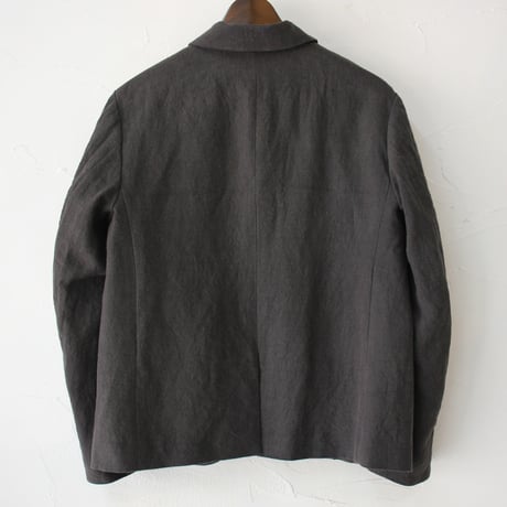 **再入荷** atelier naruse アトリエナルセ　リネンテーラードジャケット　linen tailored jacket　#ベイジュ、チャコール