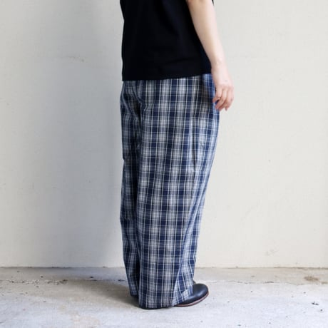 TRAVAIL MANUEL トラバイユマニュアル　ダンプチェックバームパンツ
