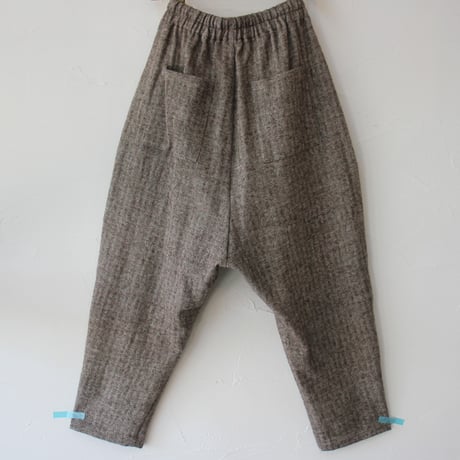 atelier naruse アトリエナルセ shetland wool linen sarrouel pants　シェットランドウールリネンサルエルパンツ