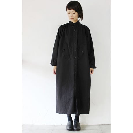 **久しぶりに再入荷**15 jyugo ジュウゴ horse clothギャザーTABIワンピース　♯ブラック　【送料無料】