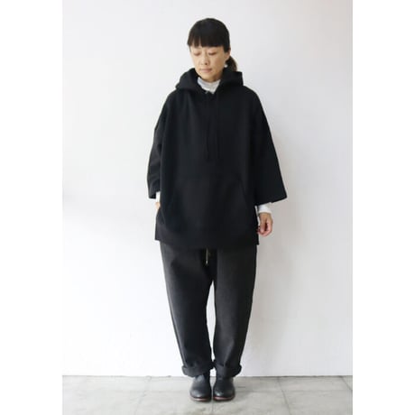 CAERULA カエルラ　TC sweat BIG hoodie 裏起毛スウェットBIGパーカー  #ホワイト、ブラック　【送料無料】