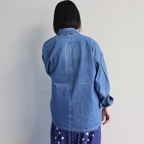sasanqua by trees サザンカバイツリーズ　10.5オンスネップデニムカバーオール　#3year wash