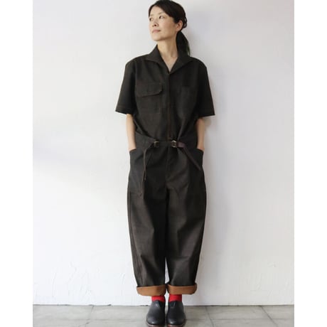 ASEEDONCLOUD アシードンクラウド　Immunity cloth Crafter jumpsuit　#dark brown 　【送料無料】