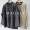 MAGALI マガリ　フレンチリネンアンティークブラウス　#ベージュ、チャコール