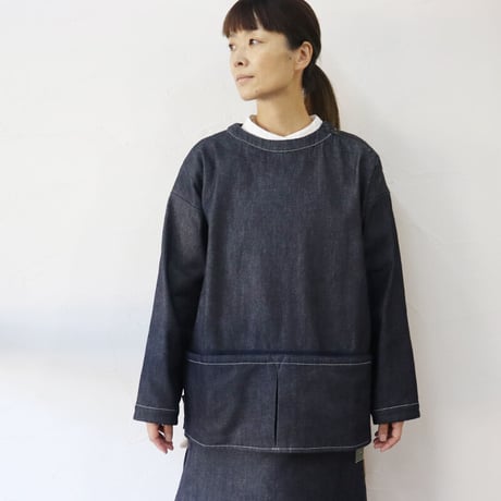ASEEDONCLOUD アシードンクラウド HandWerker smock 起毛デニムスモック　#インディゴ【送料無料】