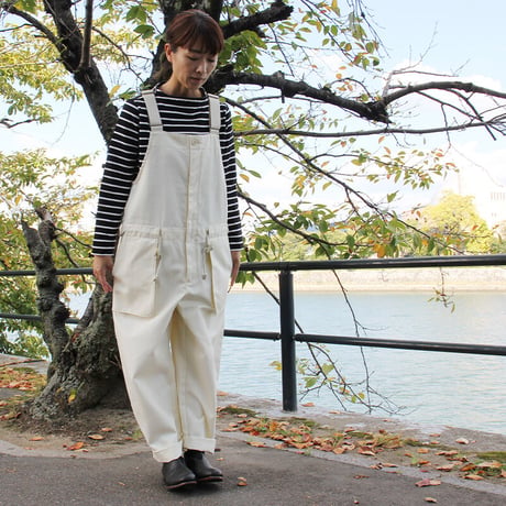 ASEEDONCLOUD アシードンクラウド　Hyouryushi tricotine Shared work wader　#off white　【送料無料】