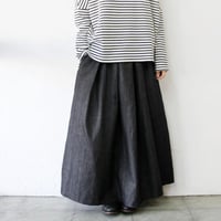 **またまた再々入荷**　Linenya リネンヤ　8ozデニムタックスカート　#インディゴ 【送料無料】