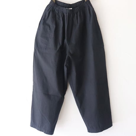 homspun ホームスパン　バルキーシーチングギャザーパンツ　#ネイビー