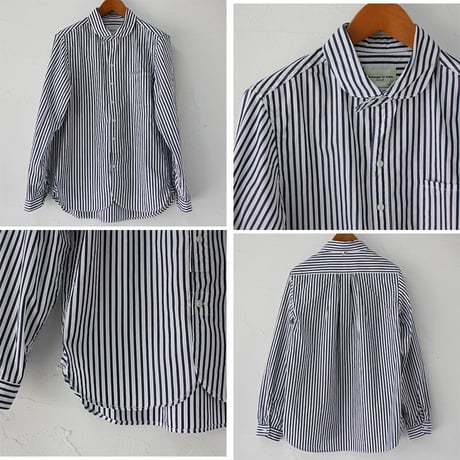sasanqua by trees サザンカバイツリース　SunnyWorkShirts サニーワークシャツ　#ホワイト、ホワイトｘネイビー　【送料無料】