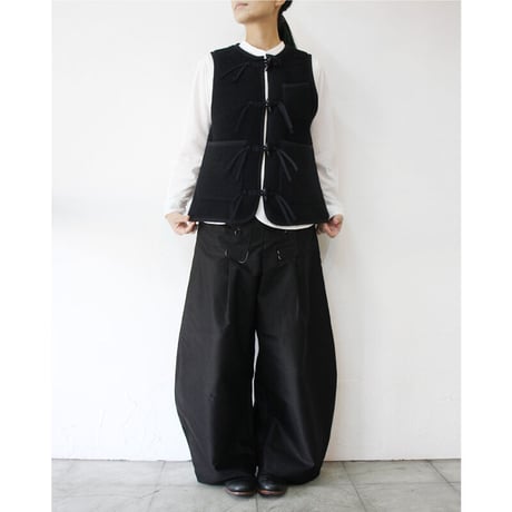 ASEEDONCLOUD アシードンクラウド　Kigansai wool fleece vest #black 【送料無料】