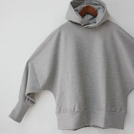 **またまた再入荷** Linenya リネンヤ　コットンスウェットドルマンパーカー　#TOPグレー