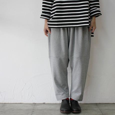 homspun ホームスパン　スウェットギャザーパンツ　#オートミール、グレー、チャコール、ミックス