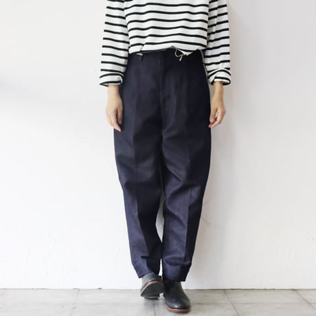ASEEDONCLOUD アシードンクラウド HandWerker Slacks 綿麻デニムスラックス　#インディゴ