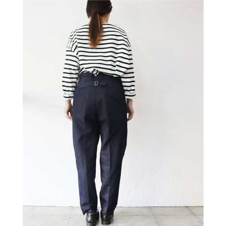 ASEEDONCLOUD アシードンクラウド HandWerker Slacks 綿麻デニムスラックス　#インディゴ