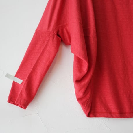 **またまた再入荷** TRAVAIL MANUEL トラバイユマニュアル　リネン天竺ボレロカーディガン　#ブラック、杢グレー、レッド、イエロー　【送料無料】