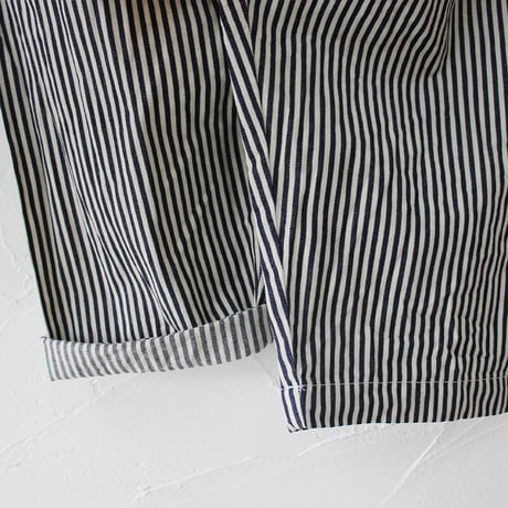 **またまた再入荷** homspun ホームスパン　6ozヒッコリーギャザーパンツ　#太ストライプ　【送料無料】