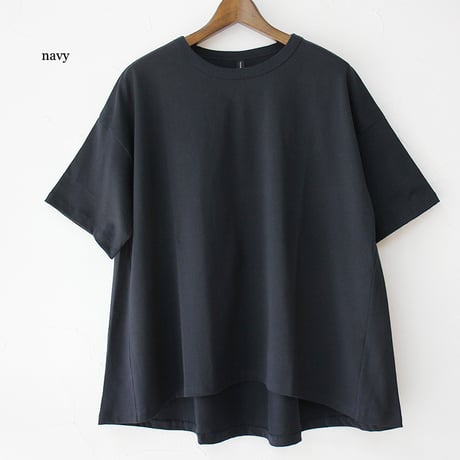 **再入荷** TRAVAIL MANUEL トラバイユマニュアル　ミディ天竺バックフレアTシャツ