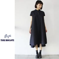 Tigre Brocante ティグルブロカンテ　ピマタイプライターフレアレイヤーワンピース　♯ネイビー【送料無料】