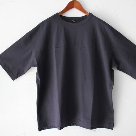 Linenya リネンヤ　コットン天竺オーバーTシャツ　#パープル、カーキ、ネイビー、ブラック