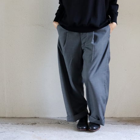 ASEEDONCLOUD アシードンクラウド　Cordura wool HandWerker wide trousers　ハンドベイカーワイドトラウザー　【送料無料】