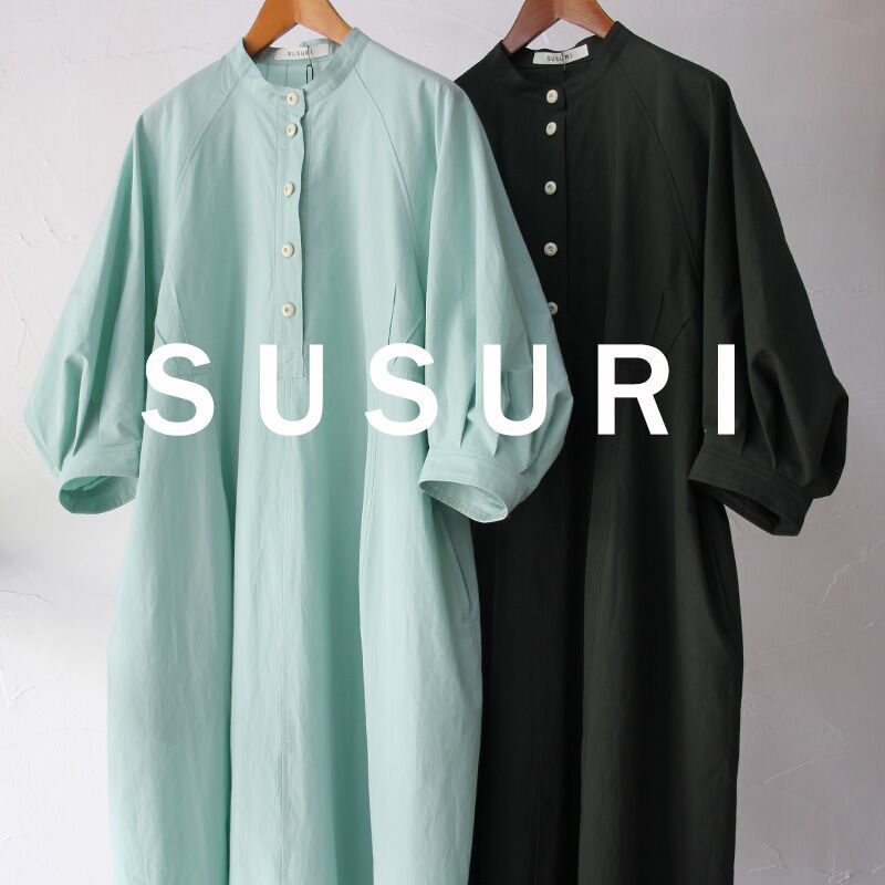 SUSURI ススリ　コンチドレス　#mint , forest 【送料無料】