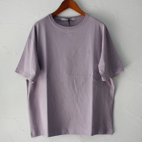 amne アンヌ　半袖”a”Tシャツ　#ホワイト、ラベンダー、ブラック
