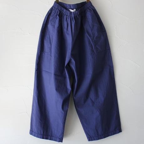 **再入荷**　homspun ホームスパン　バルキーシーチング薄手ギャザーパンツ　#ブルー、グレー、ピンク