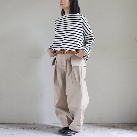 ASEEDONCLOUD アシードンクラウド　P.E DENIM trousers #sand beige　【送料無料】