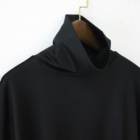 **再入荷** Linenya リネンヤ ハイネックワンピース　#ブラック　【送料無料】