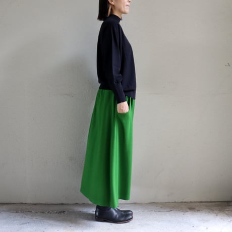 **2025秋冬分到着** atelier naruse アトリエナルセ　 wool punch gather skirt ウールポンチギャザースカート
