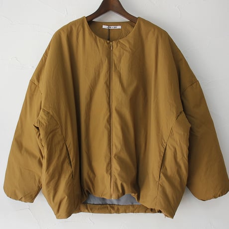 **またまたまた再入荷** LILOU + LILY リルアンドリリー　NO COLLAR DAWN JAKET　ノーカラーダウンジャケット　#ブラック、モカブラウン