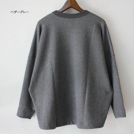 TRAVAIL MANUEL トラバイユマニュアル ヴィンテージ裏毛プルオーバー　#ヘザーグレー、チャコールグレー、サンド　【送料無料】