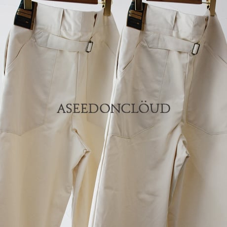 **2025A/W分到着** ASEEDONCLOUD アシードンクラウド handwerker　HW備前壱号ワイドトラウザー　♯オフホワイト　【送料無料】