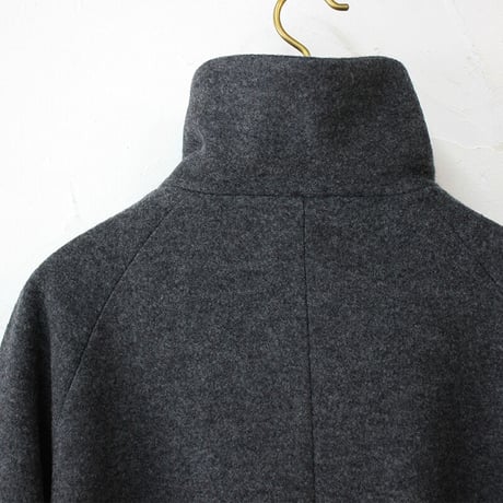 CAERULA カエルラ  woolring frare coat ウールリングフレアーコート　#チャコールグレー