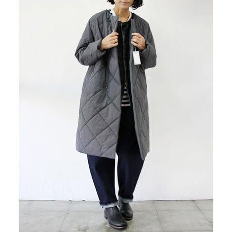 TRAVAIL MANUEL トラバイユマニュアル　中綿キルティングラグランコート　#ブラック、グレー、オリーブ　【送料無料】