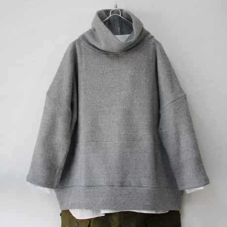 **またまた再入荷** Linenya リネンヤ　裏起毛ボリュームネックプルオーバー　#グレー　【送料無料】