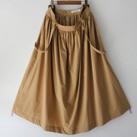 atelier naruse アトリエナルセ　コットンサスペンダースカート　cotton suspender skirt　#キャメル、ブラック