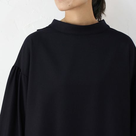 ASEEDONCLOUD　アシードンクラウド　pajamas wool Hyouryushi smock blouse #Navy 【送料無料】