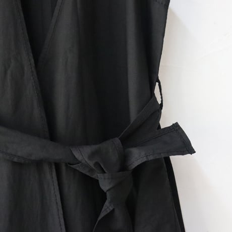 homspun ホームスパン　C/Lマットラップワンピース　#グリーン、ブラック　【送料無料】