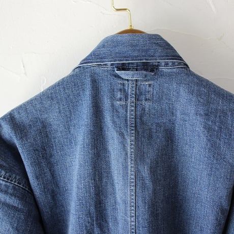 sasanqua by trees サザンカバイツリーズ　10.5オンスネップデニムカバーオール　#3year wash