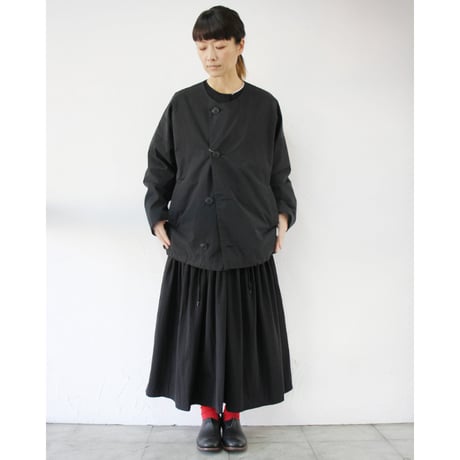 **再入荷** TRAVAIL MANUEL トラバイユマニュアル　T/Cバイオウェザーノーカラーブルゾン　#ブラック、カーキ