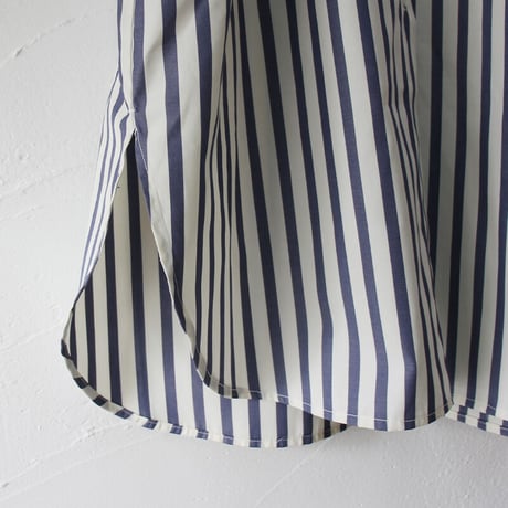 amne アンヌ　STRIPE dolman dress #BLUE