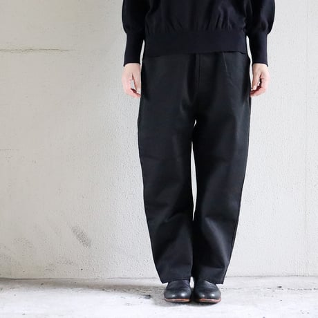 TRAVAIL MANUEL トラバイユマニュアル ヴィンテージピケユニティパンツ　#オフ白、ブラック