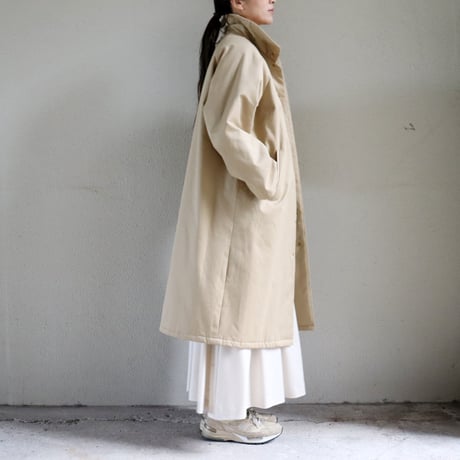 **2025a/w分到着**atelier naruse アトリエナルセ　cotton batting coat　コットン中綿コート　【送料無料】